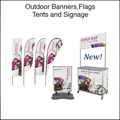 Outdoor Banners, Flags, Tents, & Signage
