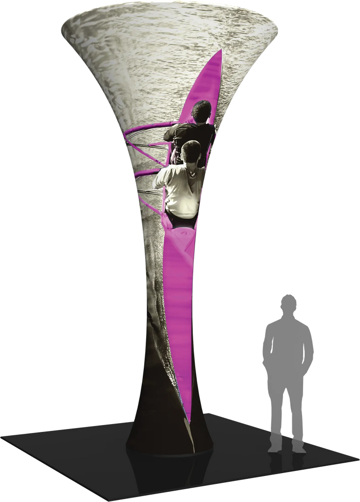 FORMULATE FUNNEL 02 TENSION FABRIC STRUCTURE Orbus Formulate Fabric Displays