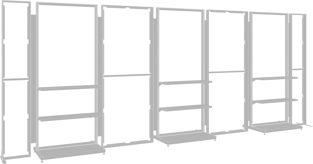 HYBRID PRO 20FT MODULAR BACKWALL KIT 37 Orbus Formulate Fabric Displays